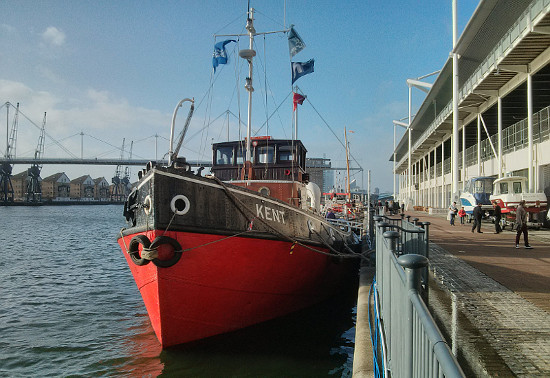 MT Kent at the London Boat Show, 2014